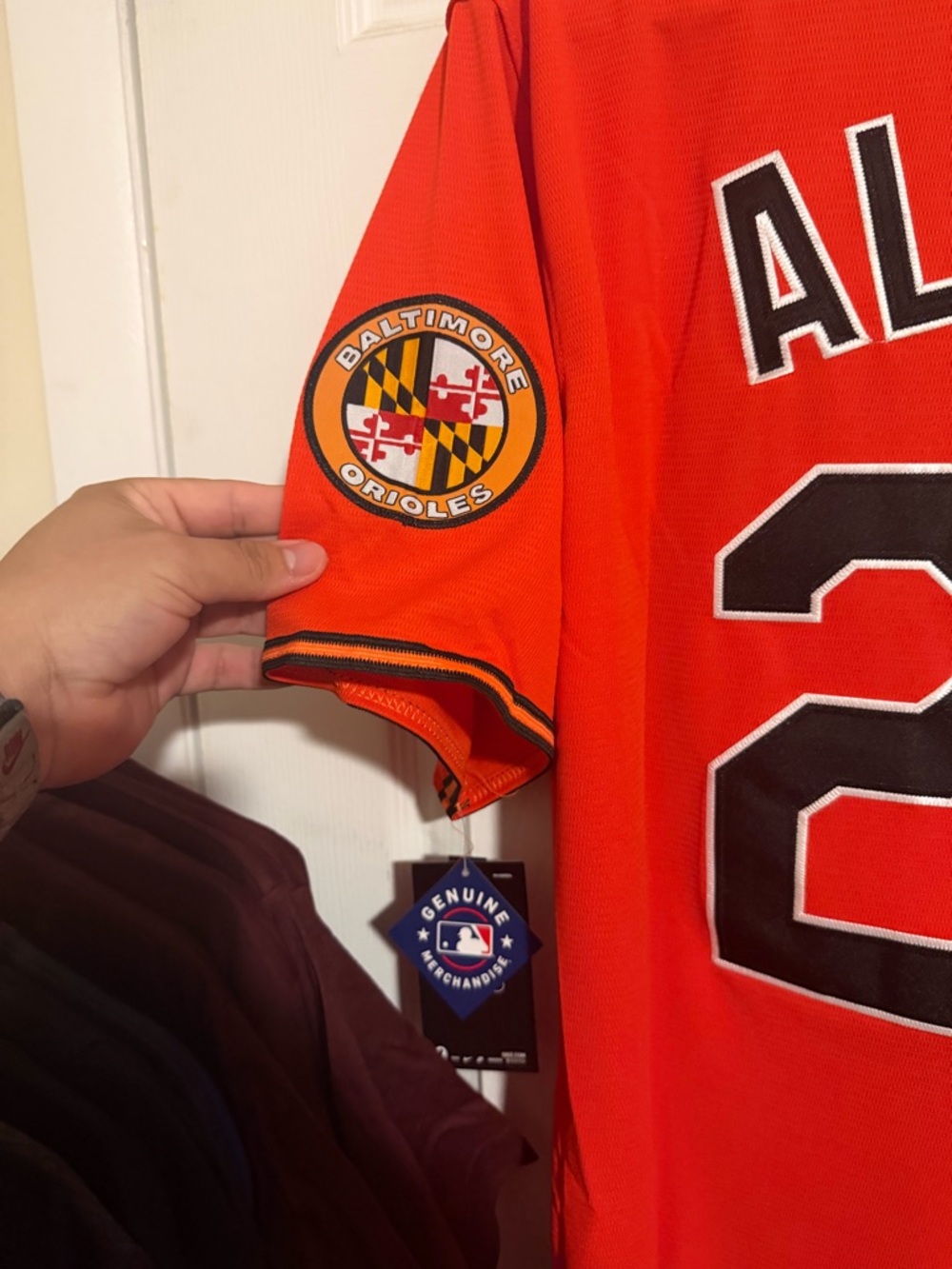 Pete Alonso Genuine Merchandise Baltimore Orioles Orange Black #25 Jersey - Picture 3 of 3